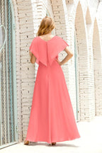 Baoleely  Mother of The Bride Dresses Plus Size V-Neck Floor Length Formal Prom Dress for Wedding Guest 28020