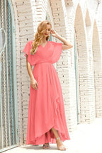 Baoleely  Mother of The Bride Dresses Plus Size V-Neck Floor Length Formal Prom Dress for Wedding Guest 28020