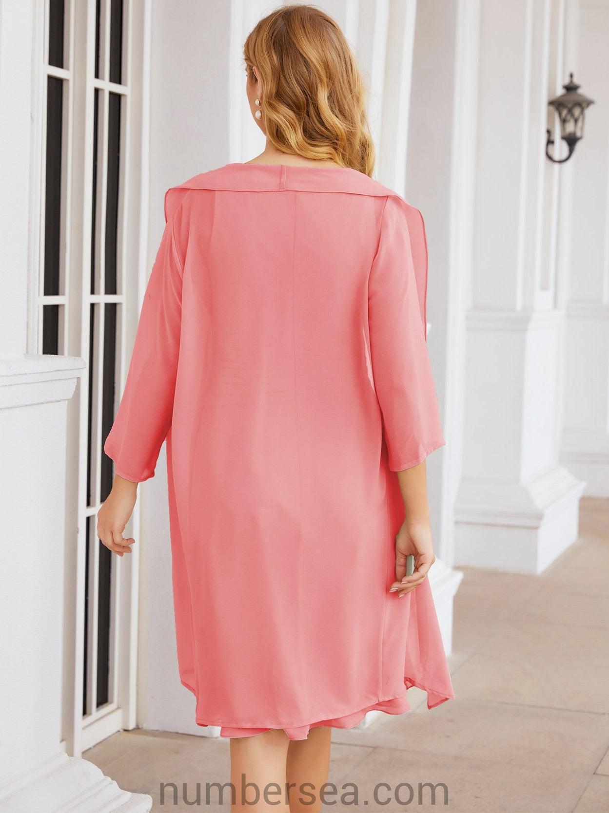 Sunnderly Mother of The Bride Dresses Prom Dress Casual Pleated Dress  SY28065