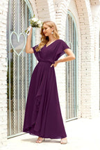 Baoleely  Mother of The Bride Dresses Plus Size V-Neck Floor Length Formal Prom Dress for Wedding Guest 28020