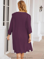 Sunnderly Mother of The Bride Dresses Prom Dress Casual Pleated Dress  SY28065