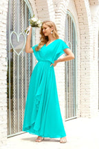Baoleely  Mother of The Bride Dresses Plus Size V-Neck Floor Length Formal Prom Dress for Wedding Guest 28020