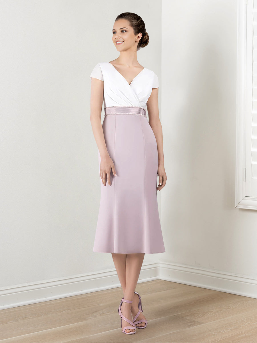 Sheath/Column Mother of the Bride Dresses with Jacket & Beading
