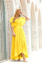 Baoleely  Mother of The Bride Dresses Plus Size V-Neck Floor Length Formal Prom Dress for Wedding Guest 28020