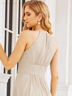 Numbersea Keyhole Bridesmaid Dresses Sleeveless Formal Evening Party Prom Gowns 28043