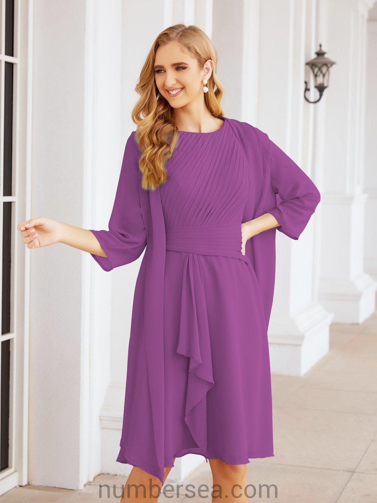 Sunnderly Mother of The Bride Dresses Prom Dress Casual Pleated Dress  SY28065