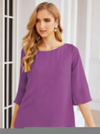Sunnderly Elegant 2 Piece Mother of The Bride Dress Plus Size Pant Suits Ruffle Layers Sliver Housecoat SY28064