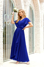 Baoleely  Mother of The Bride Dresses Plus Size V-Neck Floor Length Formal Prom Dress for Wedding Guest 28020