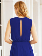 Numbersea Sleeveless Long Bridesmaid Dress A line Formal Evening Prom Gown 28025