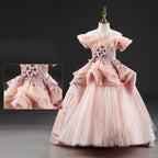 Luxurious Cute  Baby Girl Christmas Dress Toddler Pageant First Communion Princess Dress