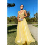 Sweetheart Spaghetti Straps Polka Dot Tulle A-Line Prom Dress