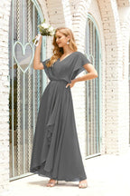 Baoleely  Mother of The Bride Dresses Plus Size V-Neck Floor Length Formal Prom Dress for Wedding Guest 28020