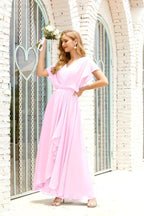Baoleely  Mother of The Bride Dresses Plus Size V-Neck Floor Length Formal Prom Dress for Wedding Guest 28020