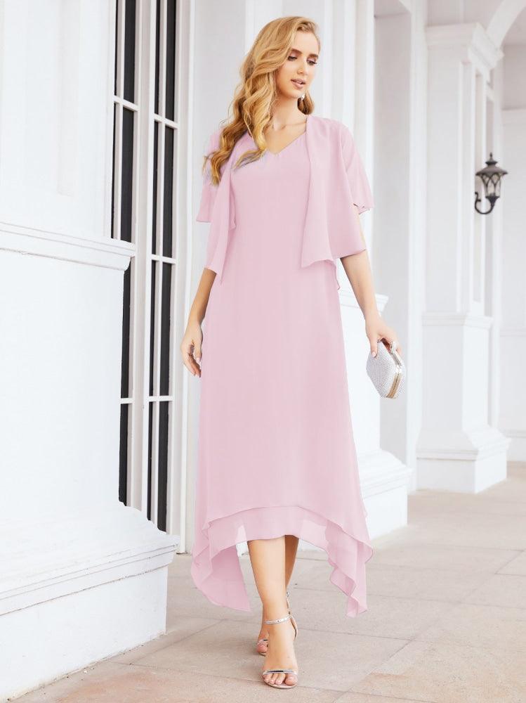 Sunnderly Two-Piece A-line Mother of The Bride Dress Formal Party Gown Dress SY28073