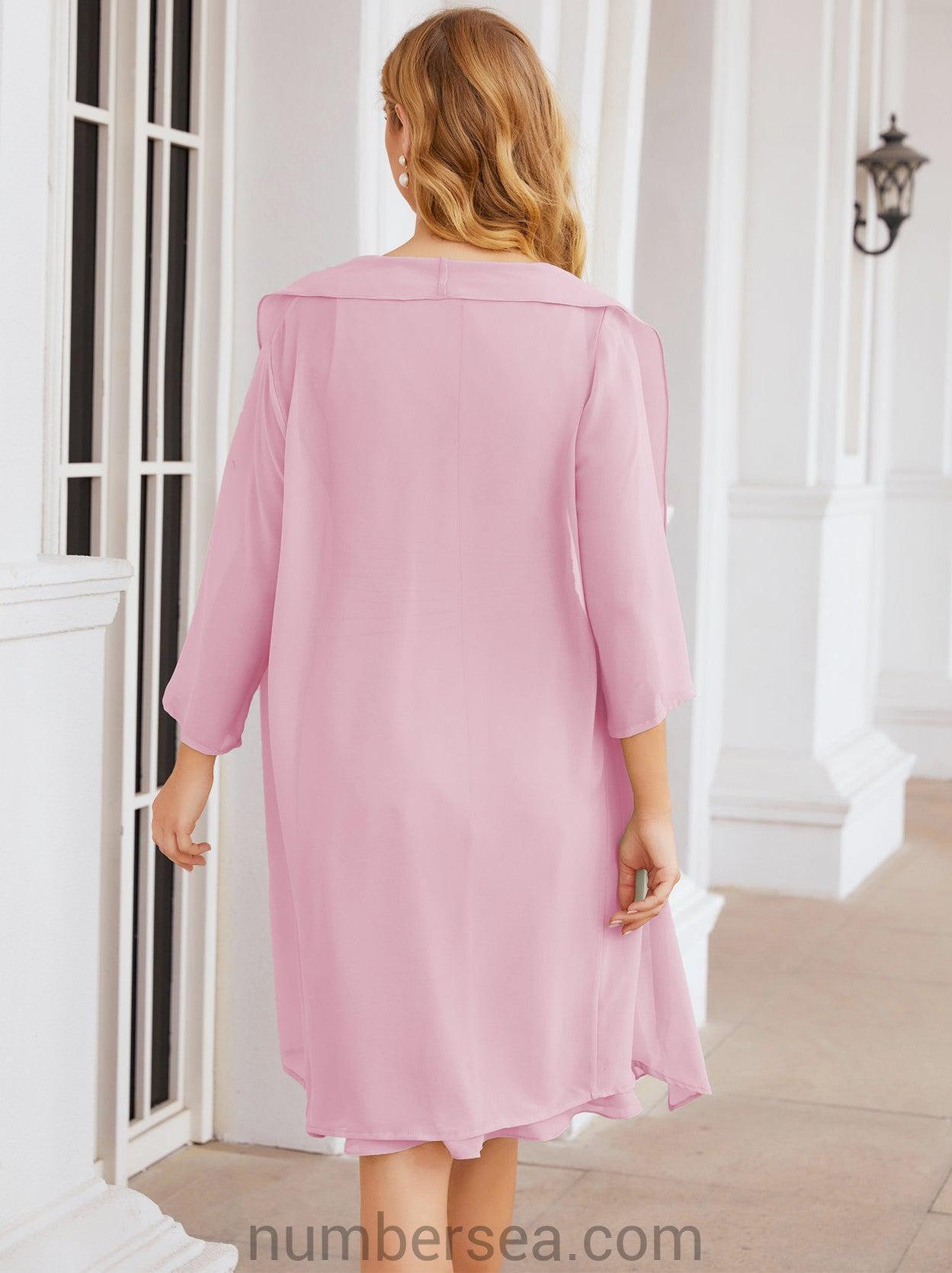 Sunnderly Mother of The Bride Dresses Prom Dress Casual Pleated Dress  SY28065