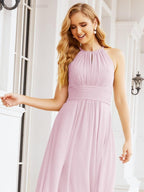Numbersea Keyhole Bridesmaid Dresses Sleeveless Formal Evening Party Prom Gowns 28043