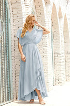 Baoleely  Mother of The Bride Dresses Plus Size V-Neck Floor Length Formal Prom Dress for Wedding Guest 28020