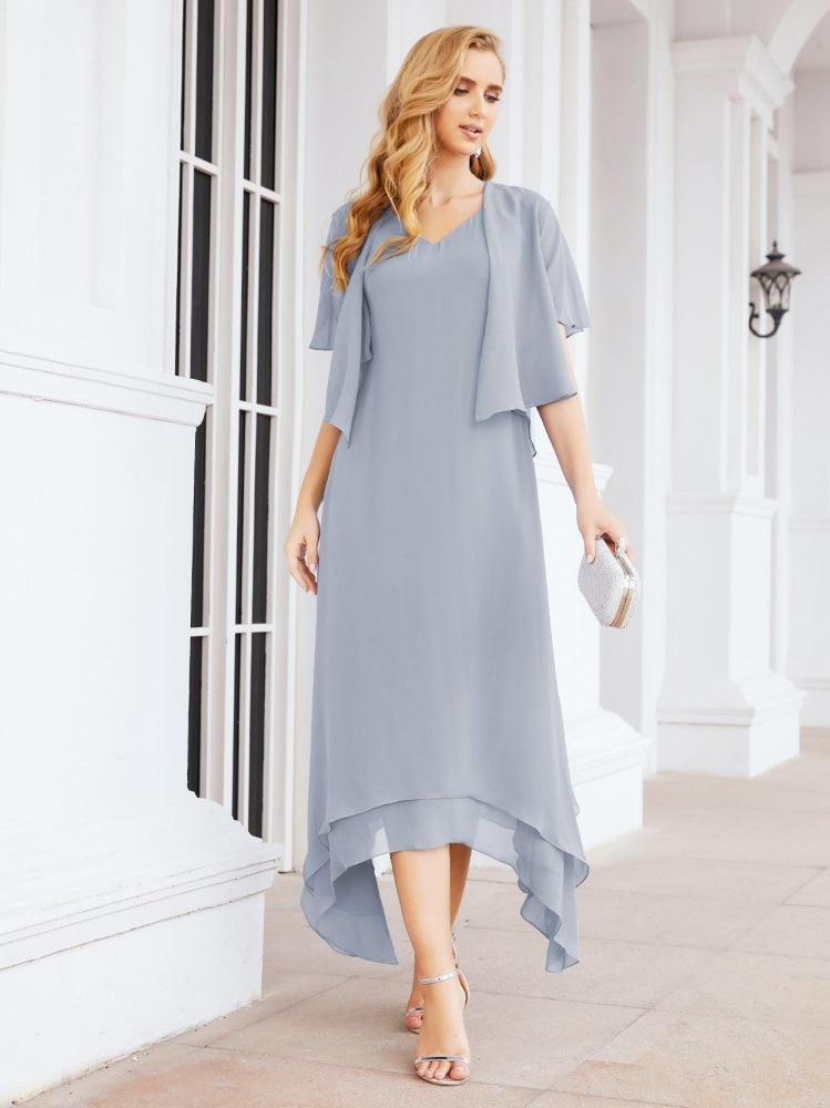 Sunnderly Two-Piece A-line Mother of The Bride Dress Formal Party Gown Dress SY28073