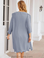 Sunnderly Mother of The Bride Dresses Prom Dress Casual Pleated Dress  SY28065