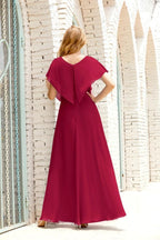Baoleely  Mother of The Bride Dresses Plus Size V-Neck Floor Length Formal Prom Dress for Wedding Guest 28020
