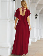 Numbersea Bridesmaid Dresses Backless Formal Prom Gowns for Evening Party Mother of The Bride Dress 28040