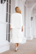 Sunnderly Two-Piece A-line Mother of The Bride Dress Formal Party Gown Dress SY28072