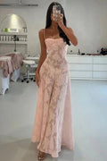 Spaghetti Straps A-Line Prom Gown Evening Dress