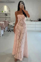 Spaghetti Straps A-Line Prom Gown Evening Dress