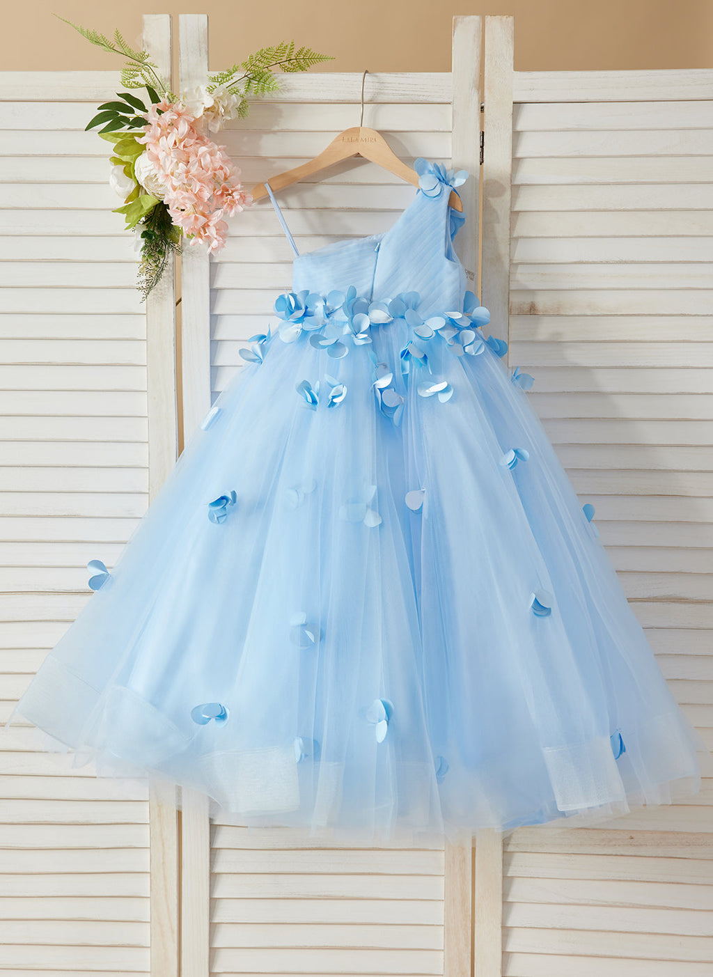 Ball-Gown/Princess Tulle Floor-length Flower Girl Dress