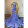 Glamorous & Dramatic High Neck Sleeveless Ruffles Mermaid Sleeveless Prom Dress