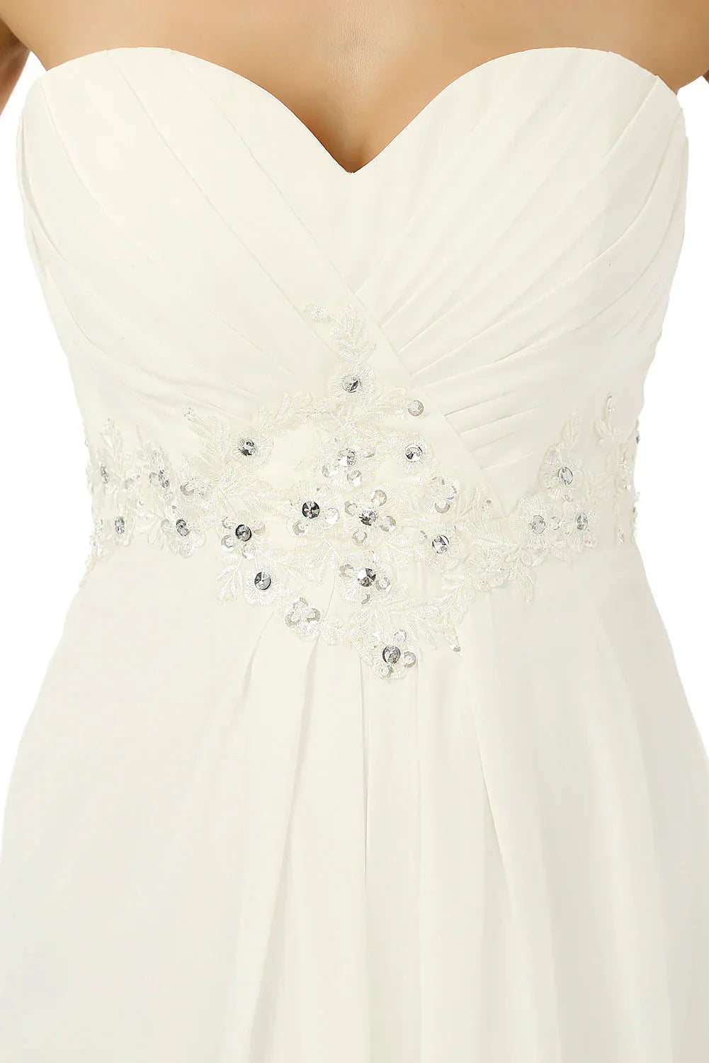 Chiffon Sweetheart With Pleats Beading Bridesmaid Dresses