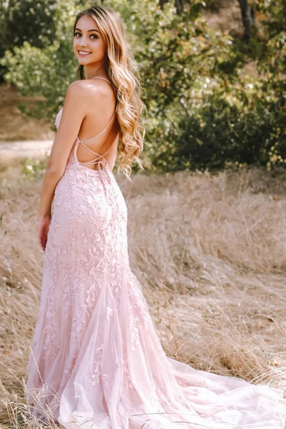 Mermaid Long Prom Dress with Appliques