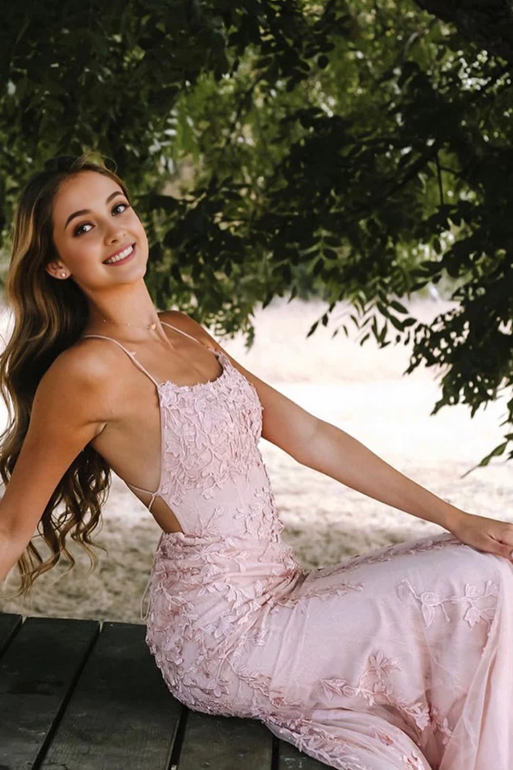 Mermaid Long Prom Dress with Appliques