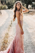 Mermaid Long Prom Dress with Appliques