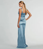 Light sequin ball dress wide