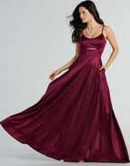 sparkle A Line Ball Dress with Cut out wide