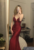 mermaid long prom evening dress