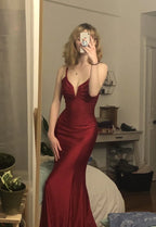 mermaid long prom evening dress