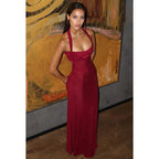 Sheath/Column Halter Sleeveless Chic & Morden Party Prom Dress