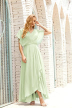 Baoleely  Mother of The Bride Dresses Plus Size V-Neck Floor Length Formal Prom Dress for Wedding Guest 28020