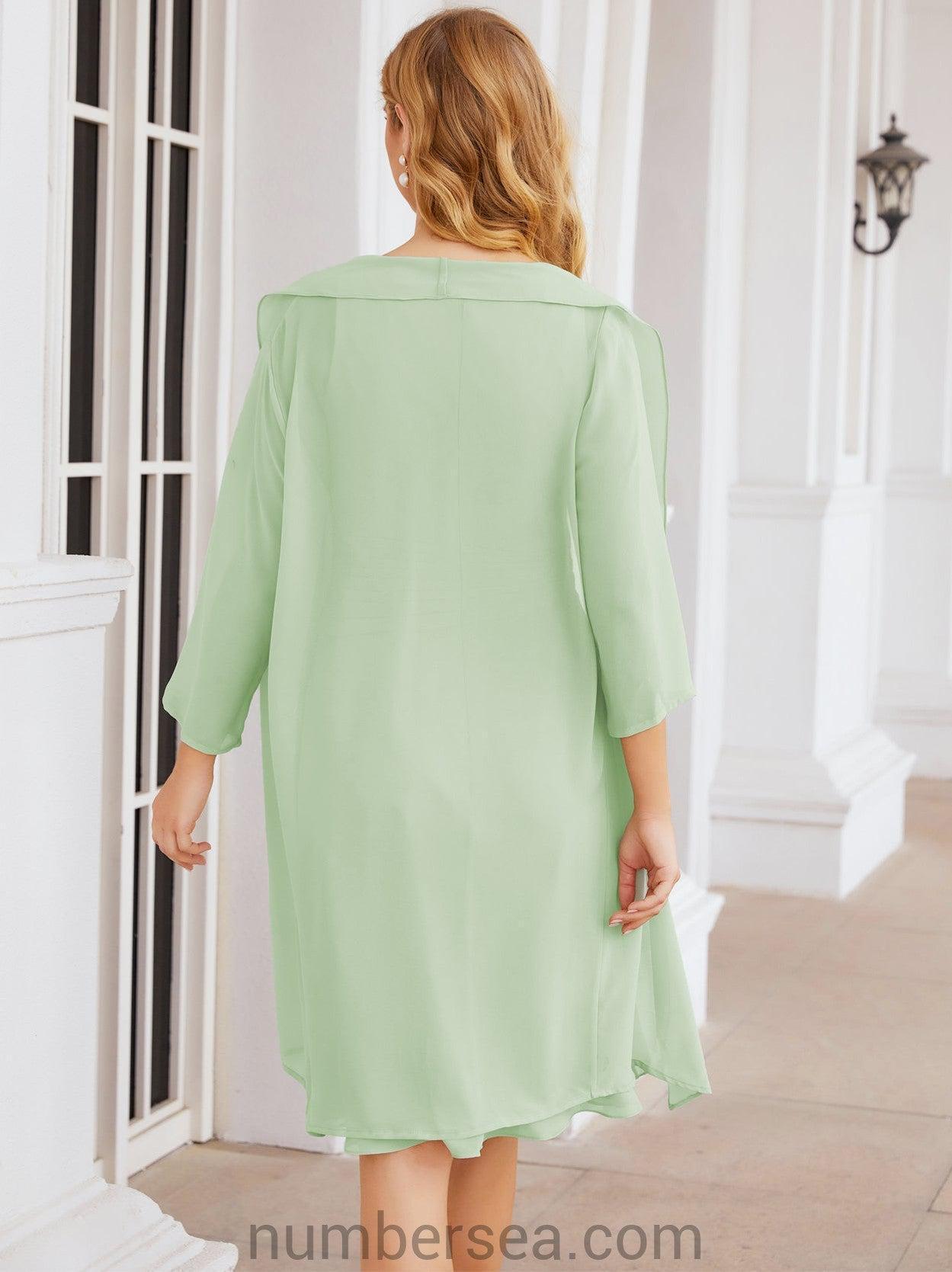 Sunnderly Mother of The Bride Dresses Prom Dress Casual Pleated Dress  SY28065
