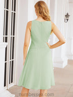 Sunnderly Mother of The Bride Dresses Prom Dress Casual Pleated Dress  SY28065