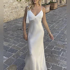 Mermaid Spaghetti Straps Long Prom Dress