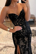 Mermaid Sweetheart  Corset Prom Dress with Appliques
