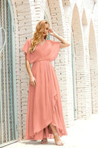 Baoleely  Mother of The Bride Dresses Plus Size V-Neck Floor Length Formal Prom Dress for Wedding Guest 28020