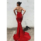 Sweetheart Sequins Mermaid Prom Dress Glitter