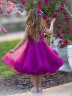 Ball-Gown/Princess Tulle Knee-length Flower Girl Dress