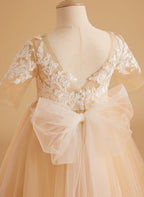 Princess Ball Gown for Girls with Lace Details