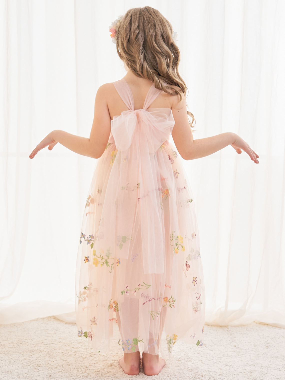 A-line Tulle Ankle-length Pink Dress (2003227599)