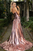 Chic  Beaded Long Formal Overskirt Prom Dress